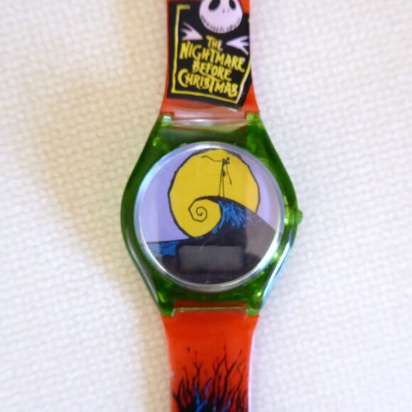 NEW 1994 DISNEY NIGHTMARE BEFORE CHRISTMAS COMPLETE DIGITAL WATCH SET OF 4 - Picture 4 of 14
